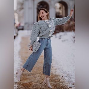 ChicWish Powder Blue Sweater